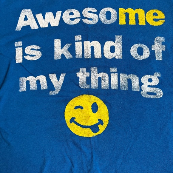 Gap Kids Tshirt Boys Medium Short Sleeve - Awesome is Kind of My Thing - Picture 2 of 5